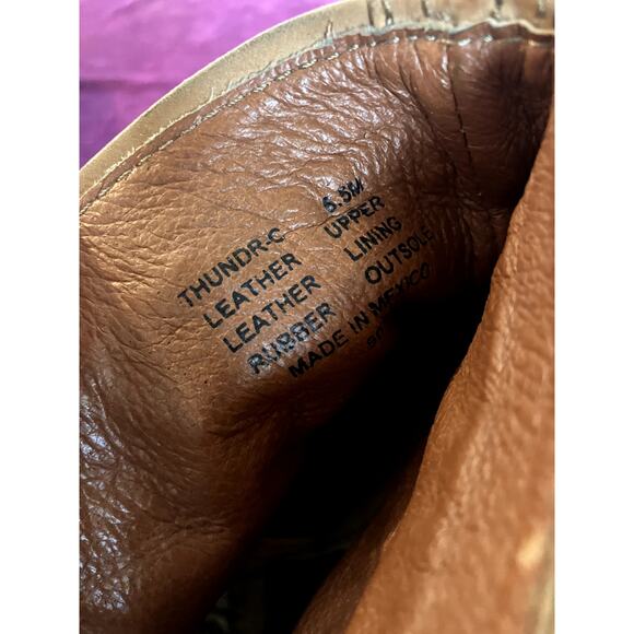 STEVE MADDEN Thundr-C Cognac Crochet Lace-Up Ankle Boot Size 6.5 COTTAGE PRAIRIE - Picture 8 of 8